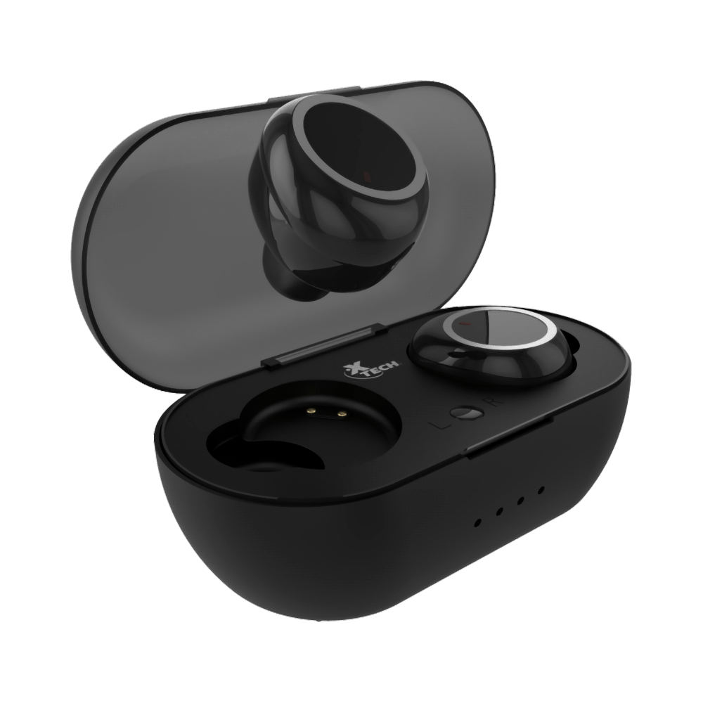AURICULAR CON MICROFONO XTECH XTH-700 VOXDOTS EARPH/BLUETOOTH/WIRELESS NEGRO