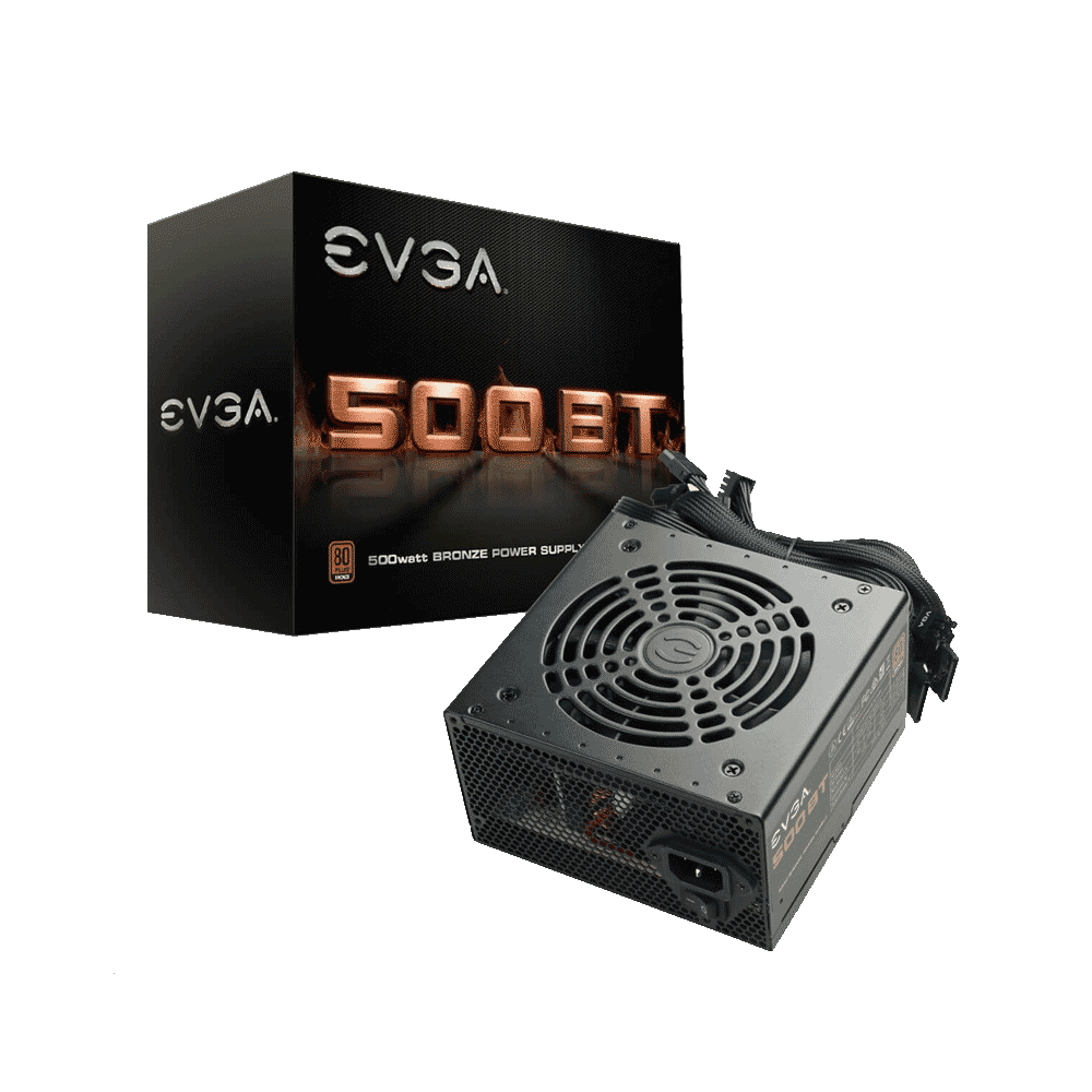 FUENTE EVGA 500W 80PLUS BRONZE 100-BR-0500-K1