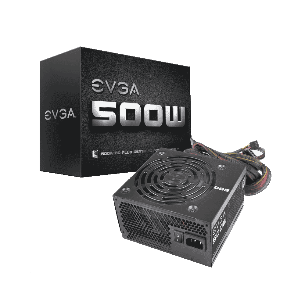 FUENTE EVGA 500W 80PLUS WHITE 100-W1-0500-KR