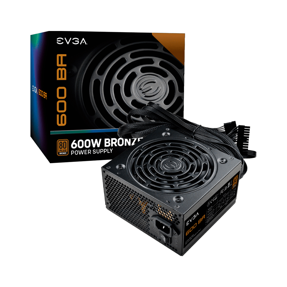 FUENTE EVGA  600W BA 80PLUS BRONZE 100-BA-0600-K1