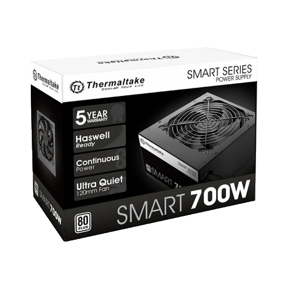 FUENTE THERMALTAKE SMART 700W 80 PLUS WHITE PS-SPD-0700NPCWUS-W