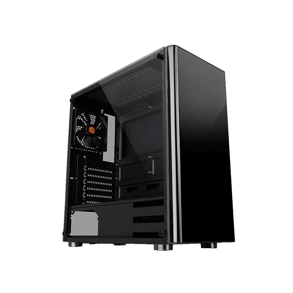 GABINETE THERMAL V200 BLACK VIDRIO TG 1FAN CA-3K8-50M1WU-00 FUENTE 500W INC