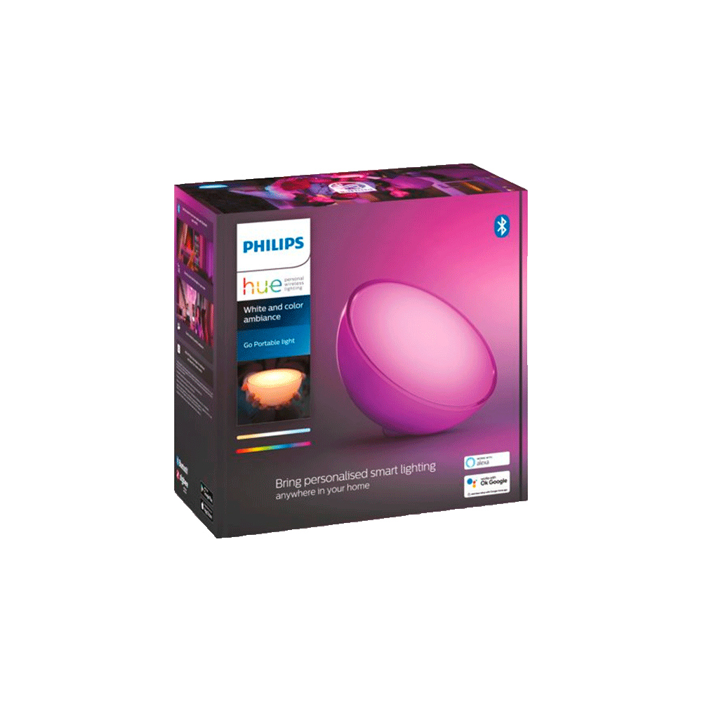 IOT PHILIPS LAMPARA COLOR HUE GO 6W PORTATIL