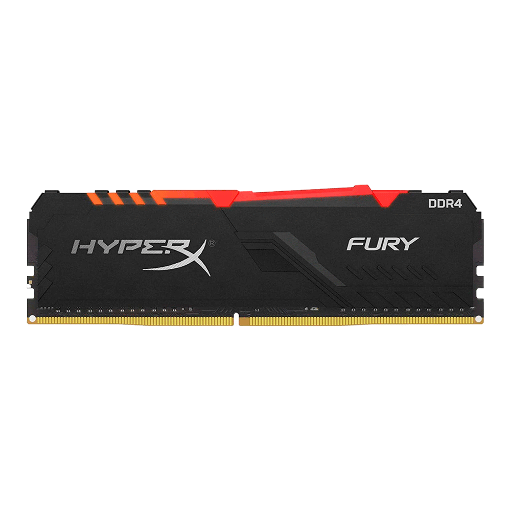 MEMORIA RAM DDR4 16GB 2666 KING HYPX FURY BK HX426C16FB4A/16 RGB