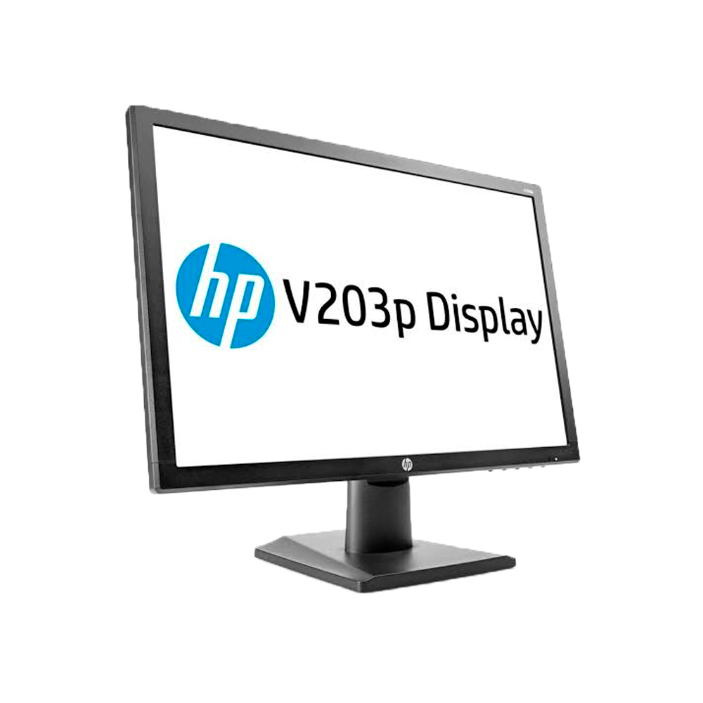 MONITOR 20" HP V203P IPS/VGA/8MS/T3U90AA/NEGRO/BIVOLT CORPORATIVO