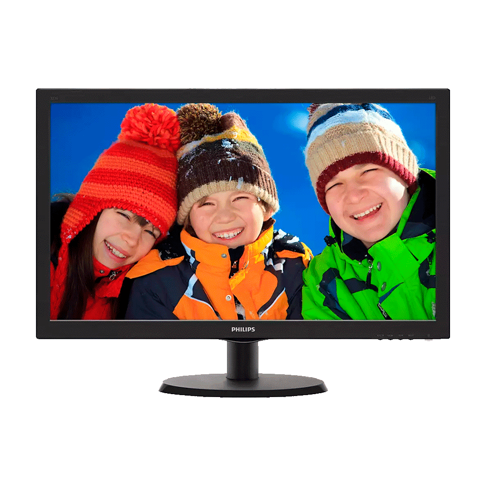 MONITOR 24" PHILIPS 243V5LHSB/55 FHD HDMI/DVI/VGA/1MS/60HZ/NEGRO/BIVOLT