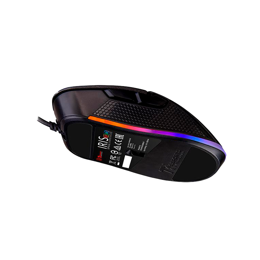 MOUSE GAMER USB MO-IRS-WDOHBK-01 IRIS RGB THERMAL OPTICO 5000DPI