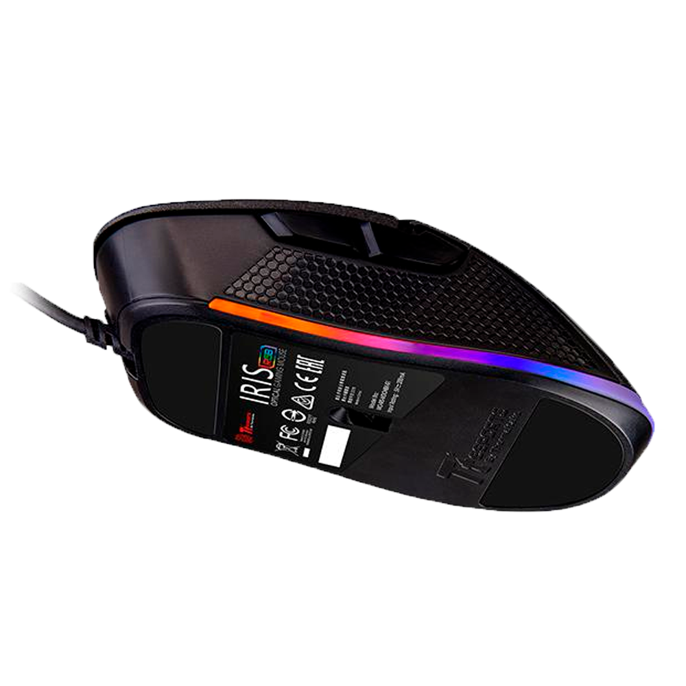 MOUSE GAMER USB MO-IRS-WDOHBK-04 IRIS RGB THERMAL OPTICO 5000DPI