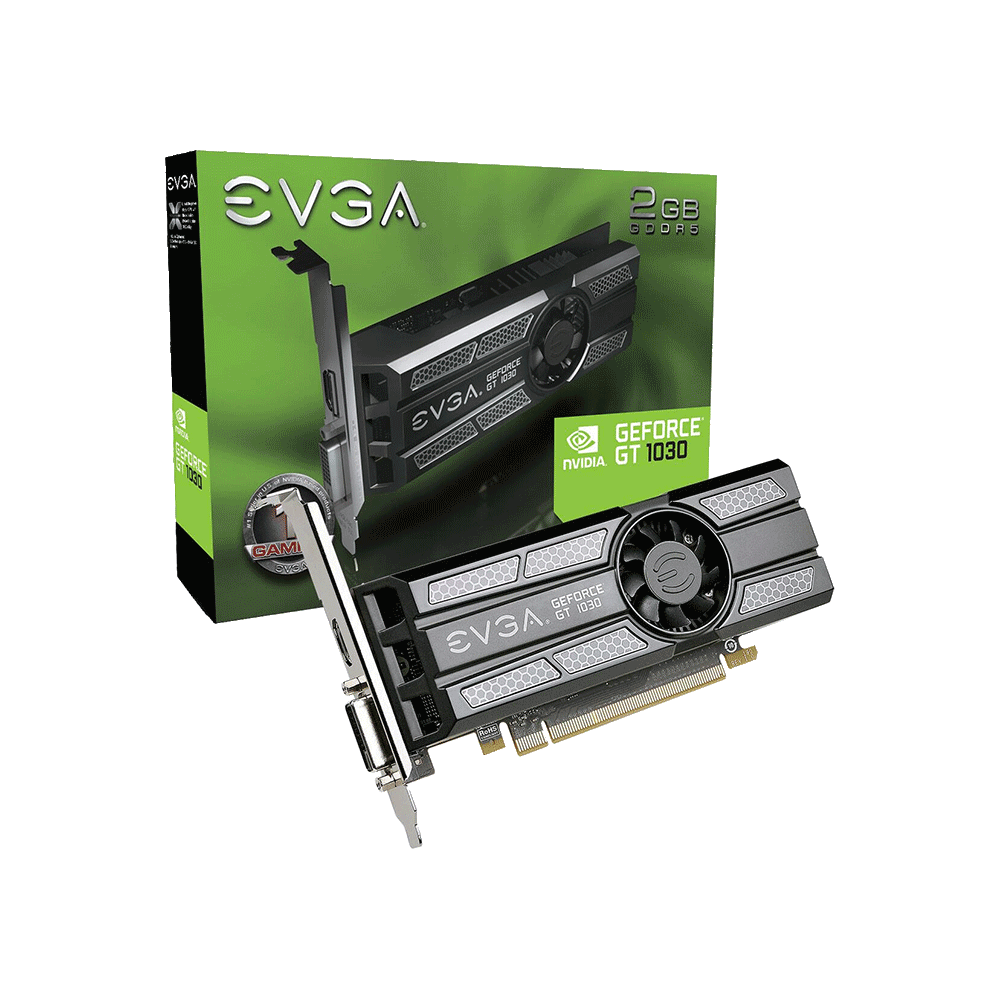 PLACA DE VIDEO EVGA GT1030 2GB DD5 02G-P4-6333-KR LOW PROFILE