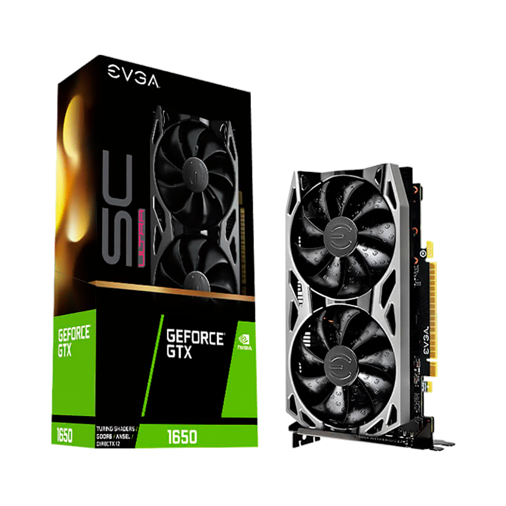 PLACA DE VIDEO EVGA GTX1650 SC ULTRA GAMER 4GB DD6 04G-P4-1257-KR