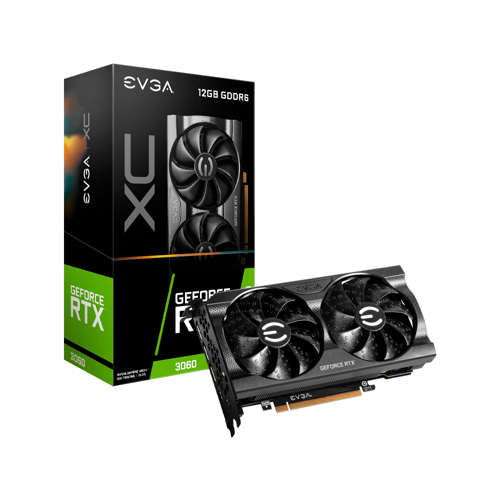 PLACA DE VIDEO EVGA RTX3060 XC GAMING 12GB DD6 12G-P5-3657-KR