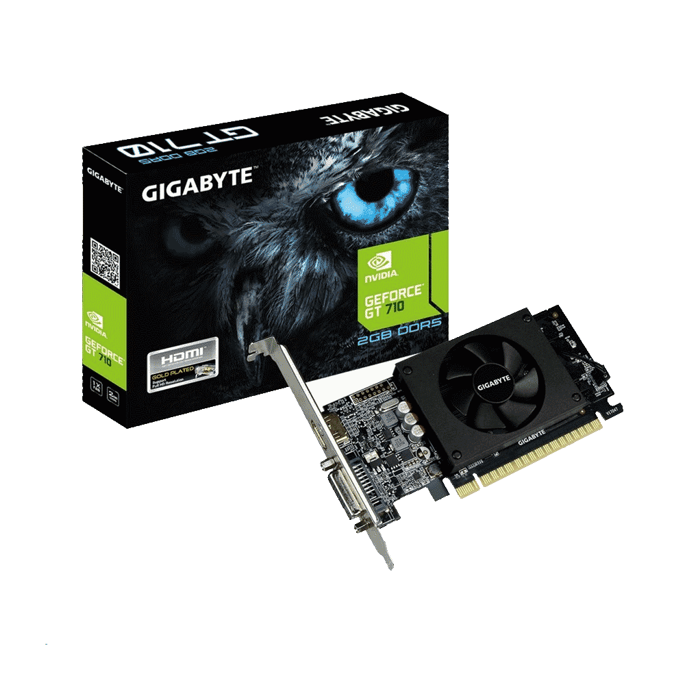 PLACA DE VIDEO GIGABYTE GT710 2GB DD5 GV-N710D5-2GL LOW PROFILE