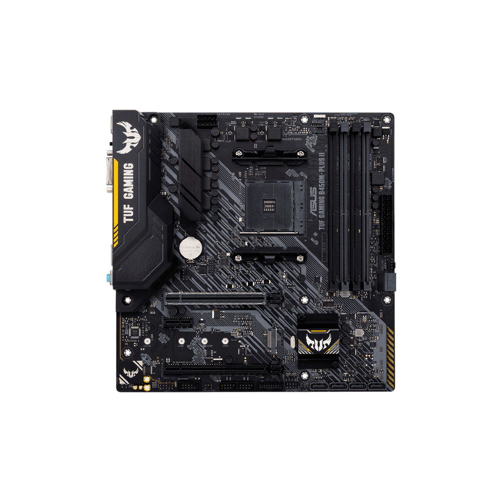 PLACA MADRE ASUS AM4 TUF GAMING B450M-PLUS II S/R/HDMI/DVI/M2/DDR4/MATX/RGB