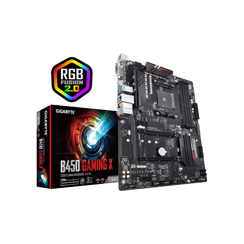 PLACA MADRE GIGABYTE AM4 B450 GAMER X S/R/HDMI/DVI/M2/DDR4/ATX/RGB