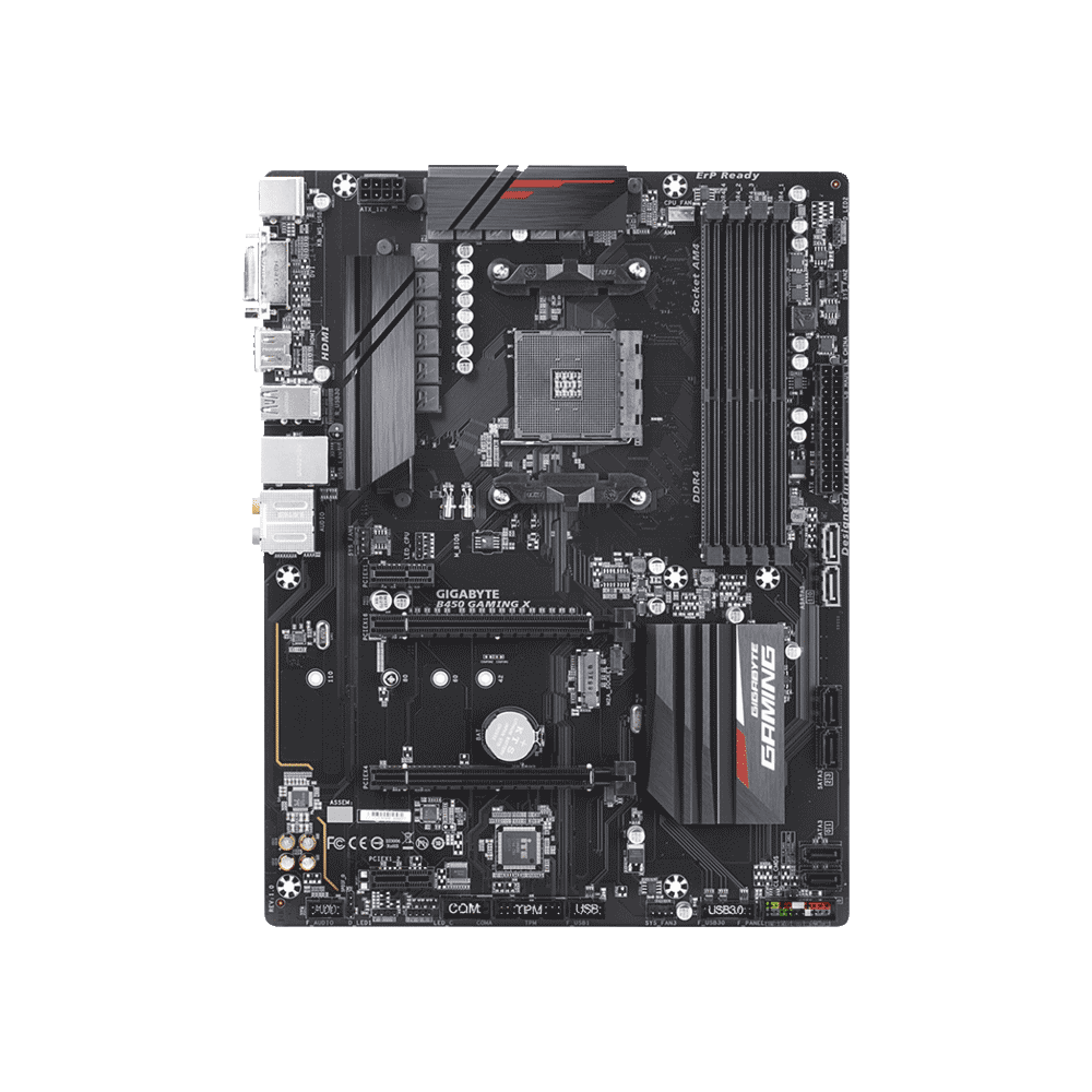 PLACA MADRE GIGABYTE AM4 B450 GAMER X S/R/HDMI/DVI/M2/DDR4/ATX/RGB