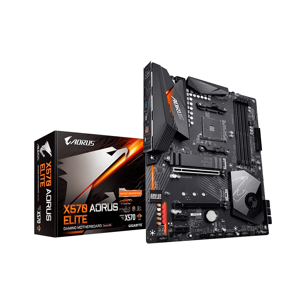 PLACA MADRE GIGABYTE AM4 X570 AORUS ELITE S/R/RGB/M2/DDR4/ATX