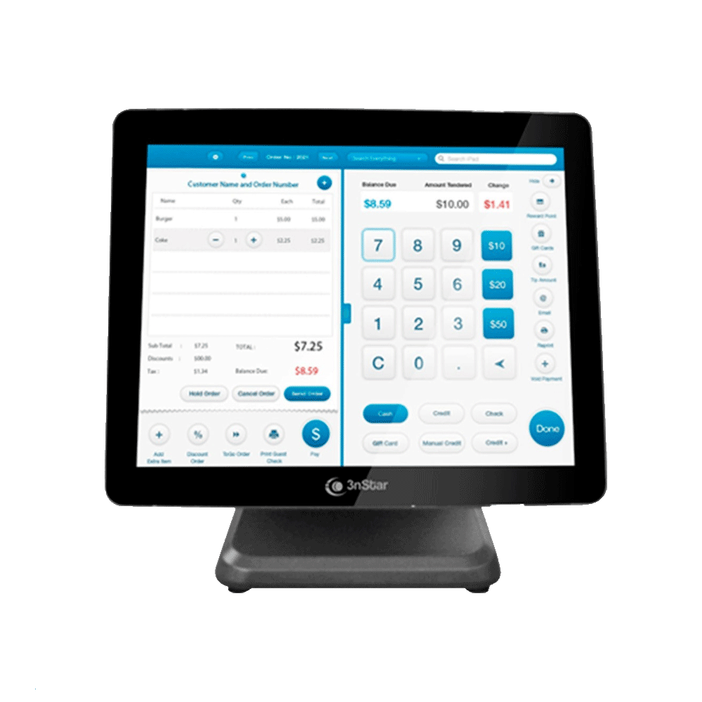 POS TOUCH 3NSTAR AIO INTEL J1900 4GB/120GBSSD/PTE0105W W10 ENTERPRISE