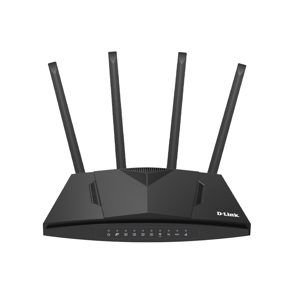 ROUTER D-LINK DWR-M921 WIRELESS 300MBPS/4P/3G/4G-LTE/ CON 4 ANTENAS