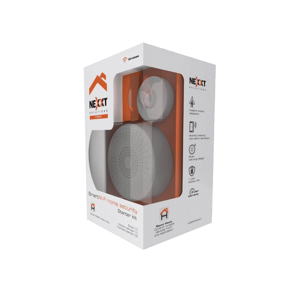 SENSOR INTELIGENTE WIFI KIT MOV/SIRENA AHBWPMO4U1 NEXXT IOT