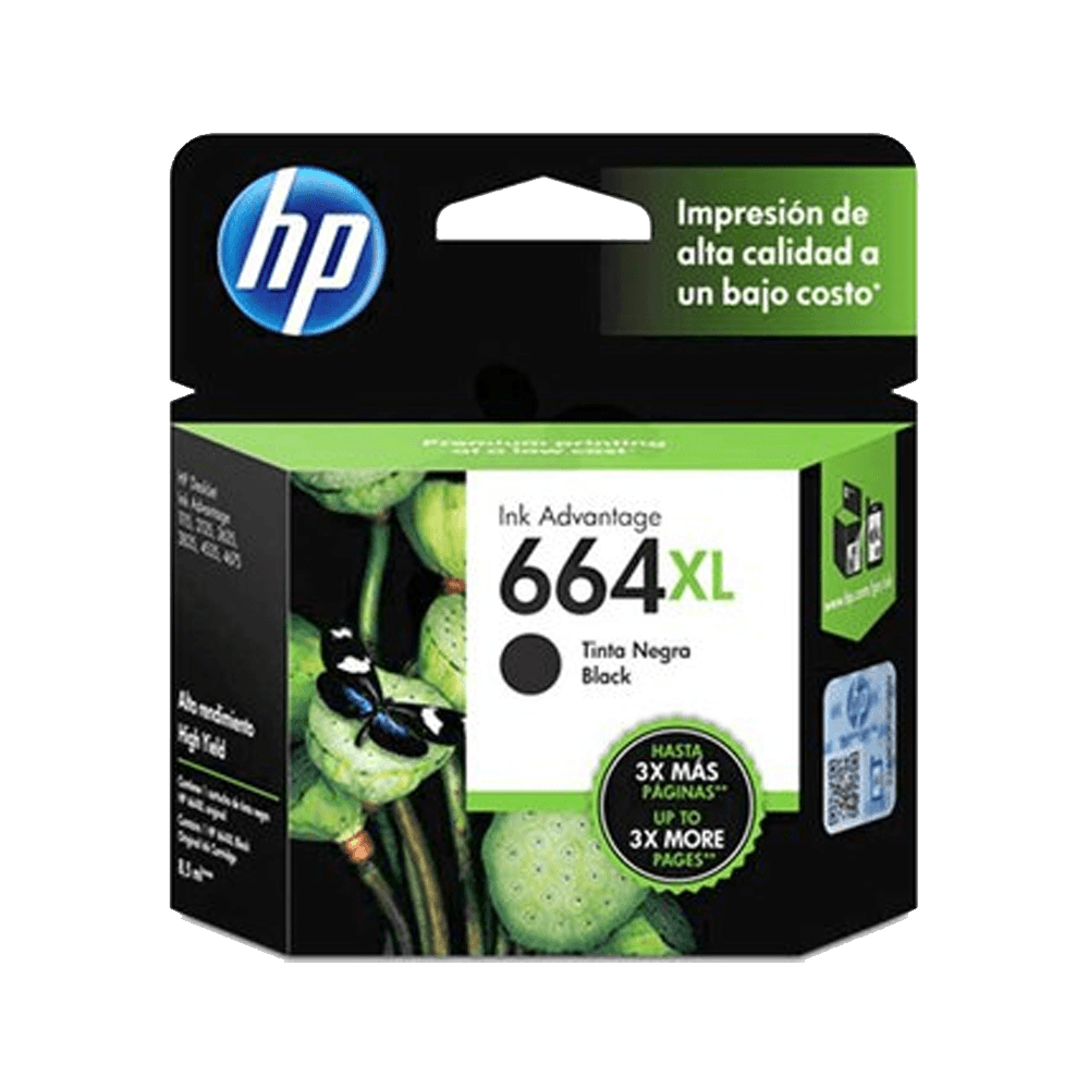TINTA HP 664XL NEGRO F6V31AL 8,5ML
