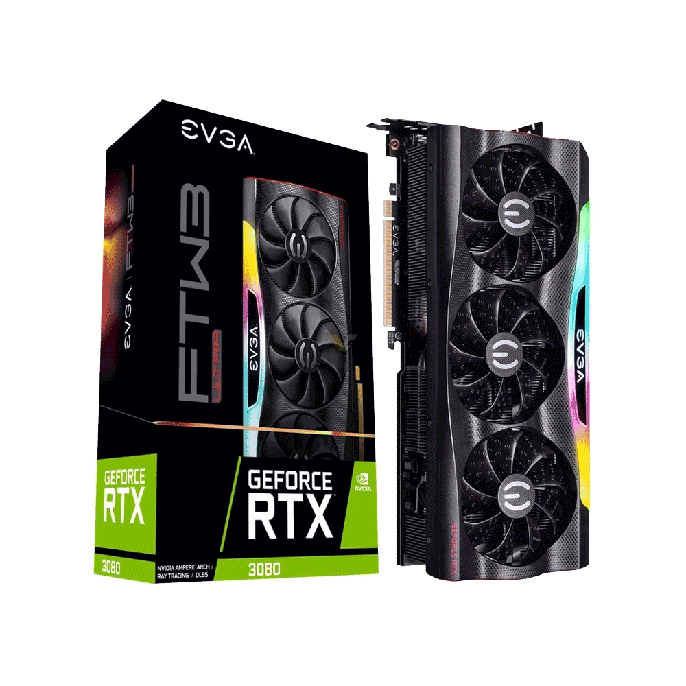 PLACA DE VIDEO EVGA RTX3070 XC3 ULTRA GAMING 8GB DDR6 08G-P5-3755-KR LED ARGB