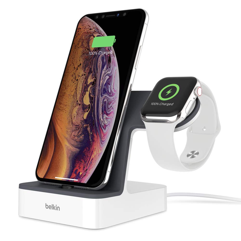 Cargador de mesa Belkin para iPhone y Apple Watch F8J237TTWHT
