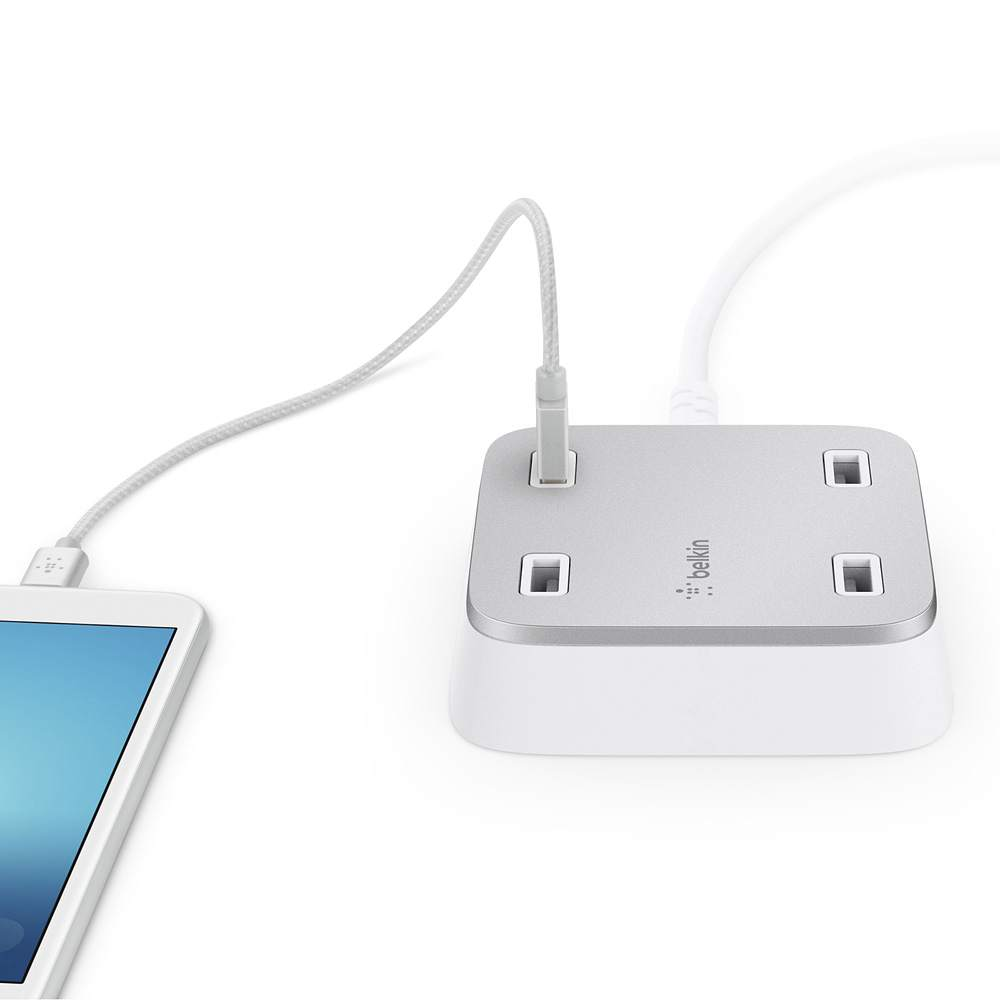 Cargador de mesa Belkin Family RockStar 4-Port F8M990TTWHT