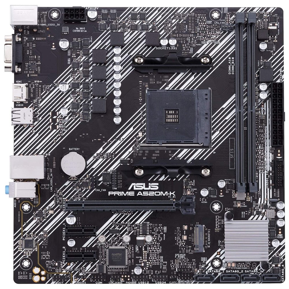 Placa Madre Asus AM4 A520M-K PRIME
