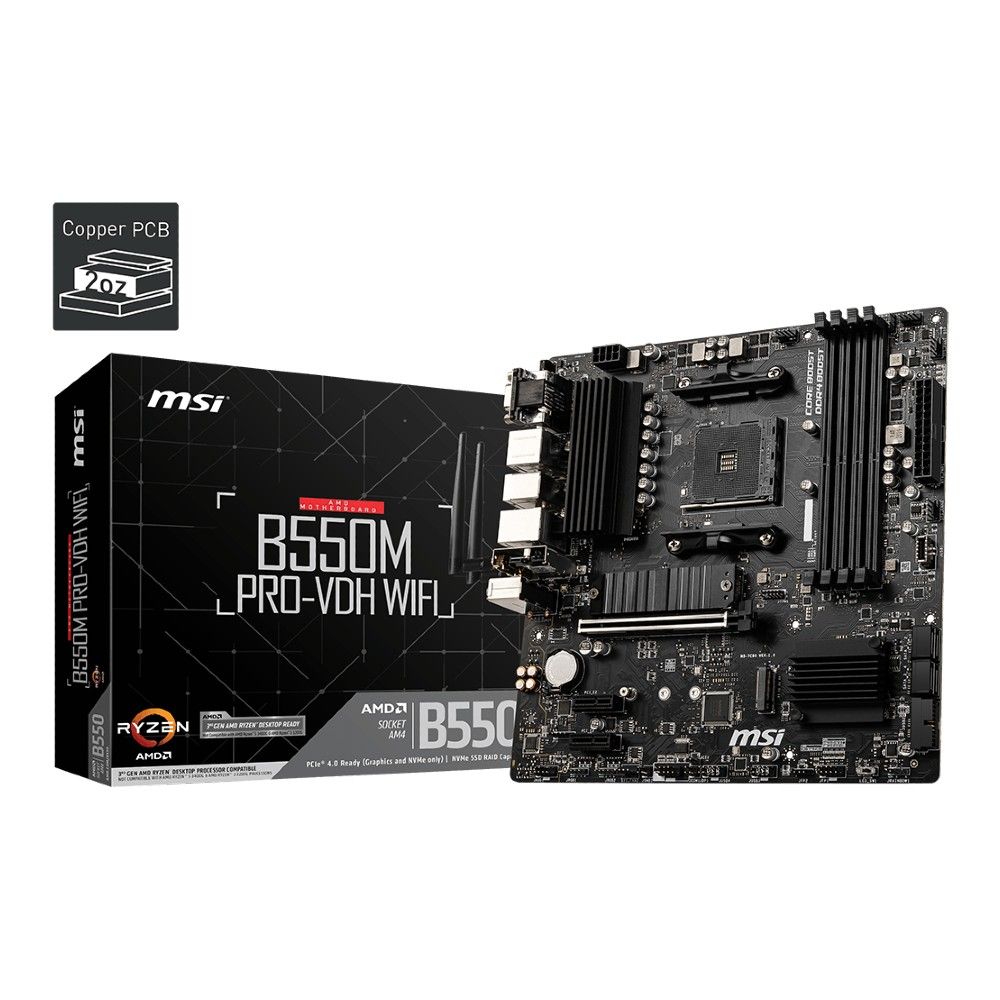 Placa Madre MSI B550M PRO-VDH