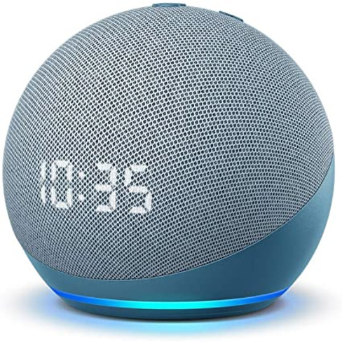 Amazon Echo Dot 4ª Generación Con Reloj