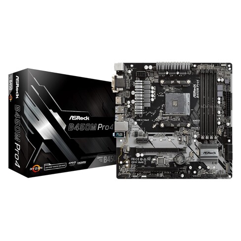 Placa Madre ASRock AM4 B450M Pro4 DDR4