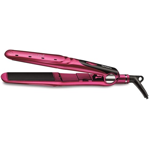 Planchita para Cabello Mondial Chrome Pink Line