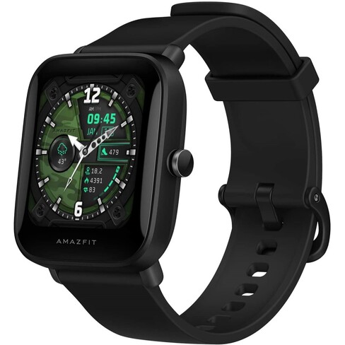 Smartwatch Reloj Inteligente Amazfit Bip 5 Negro Llamadas Diseño de la  malla Sport