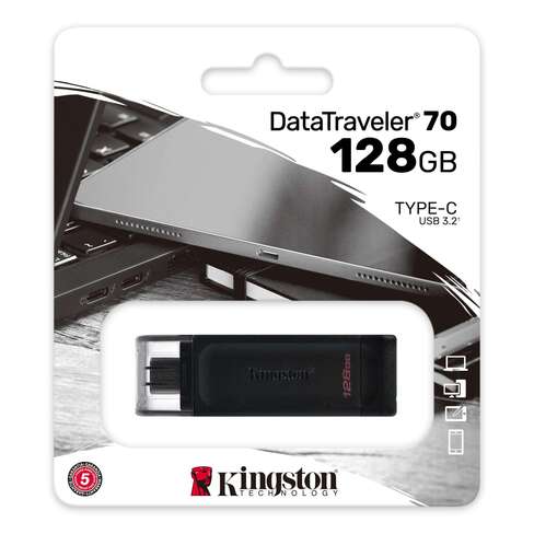 PENDRIVE KINGSTON 128GB DATATRAVELER USB-C 70 3.2