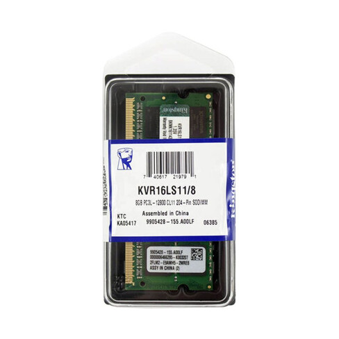 Memoria RAM DDR3L Kingston 8GB 1600MHz KVR16LS11/8