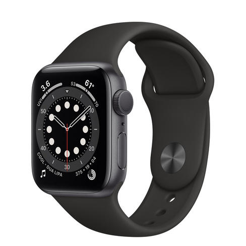 Apple Watch Series 6 (Caja de aluminio Gris Espacial con band deportiva)