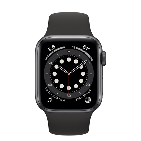 Apple Watch Series 6 (Caja de aluminio Gris Espacial con band deportiva)