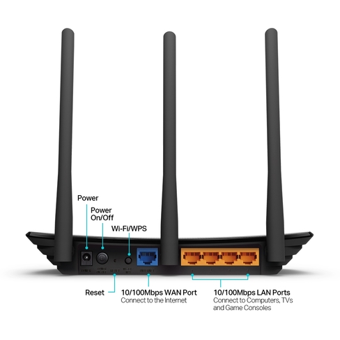 Router TP-LINK TL-WR949N de 450Mbps con 3 Antenas