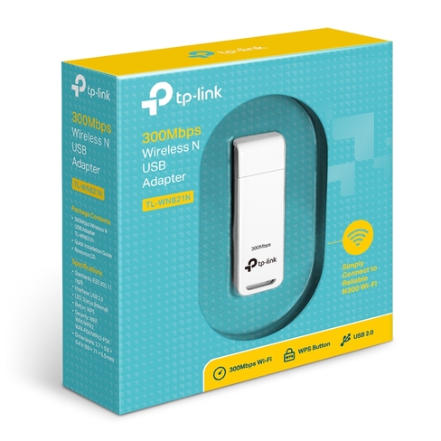Adaptador Inalámbrico USB Tp-Link TL-WN821N de 300Mbps
