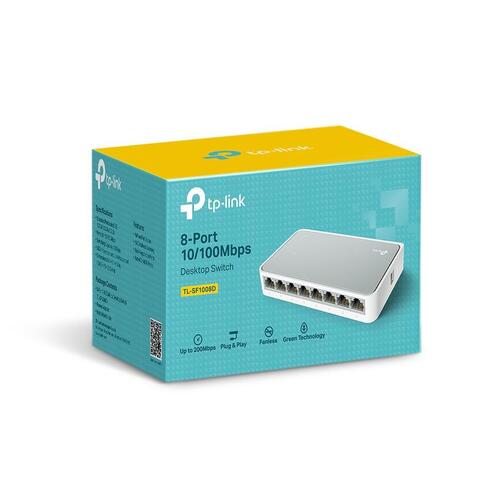 Switch de sobremesa TP-Link con 8 puertos a 10/100 Mbps TL-SF1008D