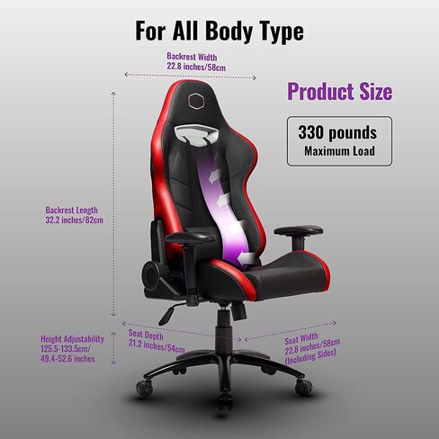 Silla Gamer Cooler Master Caliber R2