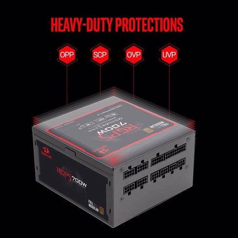 Fuente De Alimentación Redragon 700W RGPS GC-PS005 80 Plus Bronze Modular