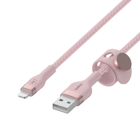 Cable Belkin Pro Flex USB-C a USB-C con correa 3m - Negro