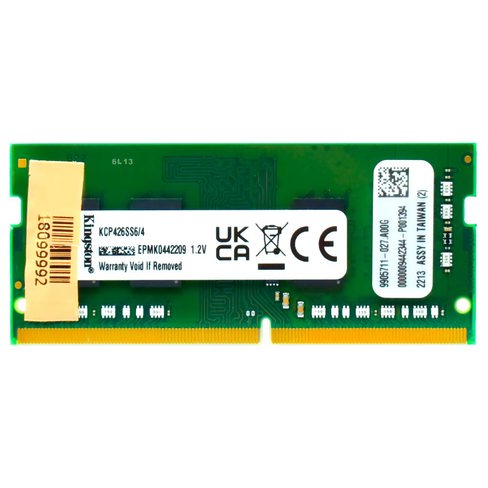 Memoria RAM Kingston para Notebook DDR4 4GB 2666MHz KCP426SS6/4
