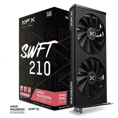 Tarjeta grafica XFX Speedster SWFT 210 AMD Radeon RX 6650 XT Core Gaming 8GB GDDR6
