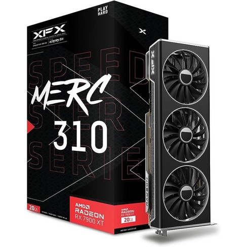 Tarjeta grafica XFX Speedster MERC310 AMD Radeon RX 7900XT con 20 GB GDDR6 AMD RDNA 3 RX-79TMERCB9