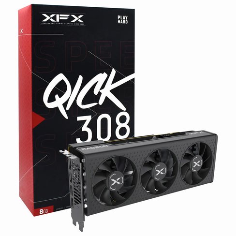 Tarjeta grafica XFX Speedster QUICK308 Black 8GB Radeon RX7600 GDDR6 RX-76PQICKBY