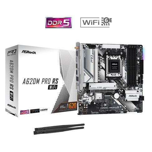 Placa madre ASROCK AM5 A620M PRO RS WIFI DDR5 HDMI DP USB-C LAN