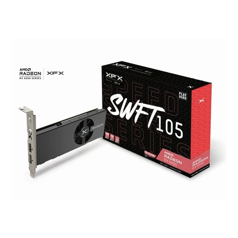 Tarjeta grafica XFX Speedster SWFT105 RADEON RX 6400 con 4GB GDDR6 AMD RDNA 2 RX64XL4SFG2