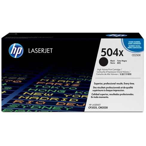 Toner HP 504X NEGRO 10K CE250X